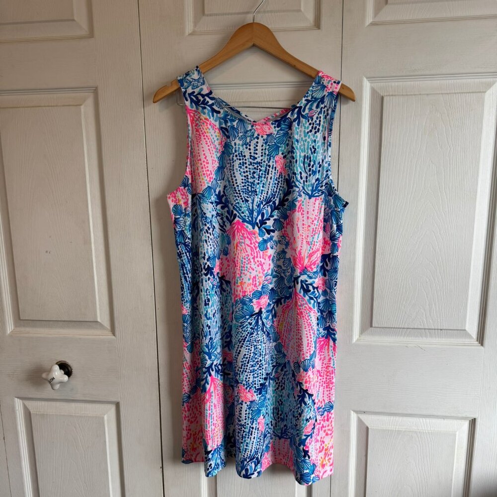 XL Lilly Pulitzer Kristen Swing Dress in Resort White Sway With Me